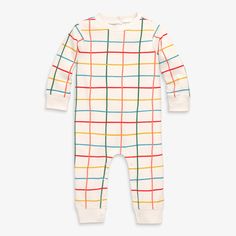 As you might know, we love reinventing the rainbow from season to season. We’re especially excited to add this grid to the lineup, in our customer-favorite baby sweatshirt romper. Fabric: 100% cotton French terry; pre-washed to minimize shrinkage. Feel: Naturally soft with a breathable thickness that stands up to play. Learn more. Fit: Snaps on legs and back for easy dressing and quick diaper changes. Sweatshirt Romper, Kids Signs, Easy Dressing, The Rainbow, Simple Dresses, French Terry, Baby Clothes, Rompers, Rainbow