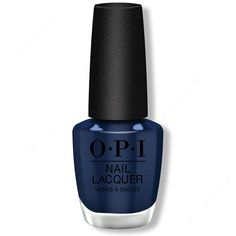 OPI Nail Lacquer - Midnight Mantra 0.5 oz - #NLF009 Navy Opi Gel Polish, Opi Navy Blue Polish Gel, Opi Blue Nail Polish, Earth Palette, Opi Top Coat, Nail Base Coat, Navy Blue Nails, Blue Polish, Black Nail Polish