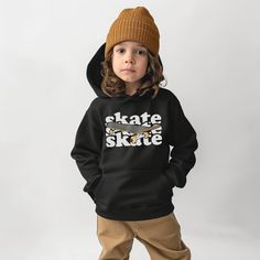 Give your little skater the coolest Christmas gift with our unisex youth-heavy blend hooded sweatshirt! Featuring a vibrant 'Skate. Skate. Skate' design, this hoodie is perfect for boys and girls with a skateboarding spirit. Key Features: Unisex design is suitable for both boys and girls. Premium heavy blend fabric for warmth and comfort. Festive Christmas gift for skater kids. Unique 'Skate. Skate. Skate' typography. Kid-friendly skateboarding design. Sizes Available: Choose from a range of siz Clothing Quotes, Skater Kids, Skate Hoodie, Skater Hoodie, Kids Skates, Skater Outfits, Skate Shirts, Skater Girl, Skateboard Design