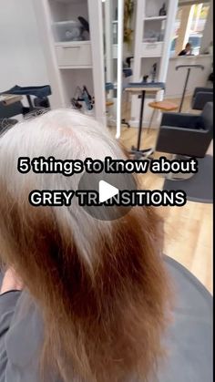 Emily Chen on Instagram: "5 things to know about grey transformations: 

1️⃣ It’s a long process. Grey transitions normally take me anywhere from 8-14+ hours. And yes, all in one visit. And yes, that means it’s expensive. Depending on where you go, these are generally 4-digit salon services. 

2️⃣ Not everyone is a good candidate. Not everyone’s hair can be lifted to grey. This is why I require test strands before booking these. If someone isn’t a good candidate for a grey transition, they still have other options: going blonde, going “greige”, or low lighting their grey to break up the demarcation line. These are all “easier” options for growing out grey vs going cold turkey. Of course there is also just going cold turkey & there is nothing wrong with that 🙌 

3️⃣ There is still maintena Blonde To Grey Hair Transformation, Grey Transition, Grey Blonde Hair, Grey Hair Transformation, Going Blonde, Salon Services, Going Gray, Grow Out