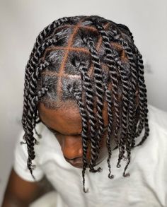 Single Braids On Men, 2stand Twist Men, Big Twist Braids Hairstyles Men, Prom Hairstyles Men Black, Twist Parting Pattern Men, Thick Two Strand Twist For Men, Big 2 Strand Twist Men, Mens Hairstyles Twist, Jumbo Braids Men