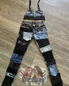 Stacked Denim Jeans, Custom Shoes Diy