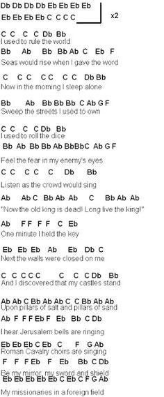 the guitar chords for this song are all in black and white, with different font