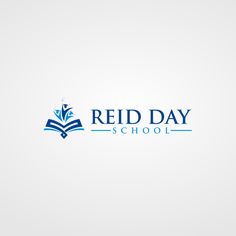 the logo for red day school, which is designed to look like an open book