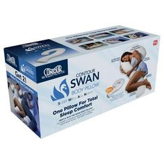 an image of swan body pillow box