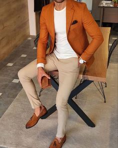 Blazers For Men Casual, Mens Dress Outfits, Blazer Outfits Men, Mens Business Casual Outfits, Slim Fit Blazer, Mens Fashion Blazer, Dress Suits For Men, Men Fashion Casual Shirts, Mens Casual Dress Outfits