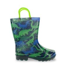 The Dinosaur World Lighted Rain Boot is a fun and functional waterproof boot for kids. Made from durable PVC material, it features a dinosaur design and light-up sole for added excitement. Keep your feet dry and stylish with these light-up boots. Perfect for rainy days and outdoor adventures! Lighted Waterproof Handles DInosaur Design Dinosaur World, Dinosaur Design, A Dinosaur, Tractor Supply, Rain Boot, Kids Boots, Waterproof Boots, Pvc Material, Outdoor Adventures