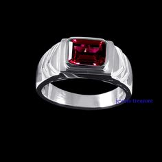 Garnet Ring, 925 sterling silver ring for men,Natural Garnet Gemstone Ring for him, Handmade Garnet Men's Ring, Wedding Ring, Gift for Men's Item Details Metal: 925 Solid Sterling Silver Product Name: Men's Ring  Gemstone: Garnet  Gemstone size - 7 X 9 MM Important note:-As we used Natural gemstone so gemstone color may sometime slightly different. Please Feel Free To Massage us. Free Shipping World Wide Payment Policy We accept payment through PayPal. If you are experiencing some difficulty in Garnet Stone Ring, School Rings, College Rings, Silver Ring For Men, Graduation Rings, Garnet Ring Silver, Mens Items, Silver Stacking Rings, Men Ring