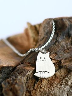 Cat necklace Cat pendant Tiny necklace Silver jewelry Sterling | Etsy Silver Cat Design Pendant Charm Necklace, Dainty Silver Necklace With Cat Design, Silver Cat Design Jewelry Gift, Cute Sterling Silver Pendant Charm Necklaces, Cute Sterling Silver Pendant Charm Necklace, Cute Hypoallergenic Sterling Silver Necklaces, Sterling Silver Jewelry With Cat Print, Cute Hypoallergenic Sterling Silver Necklace, Sterling Silver Jewelry With Cat Print For Gift