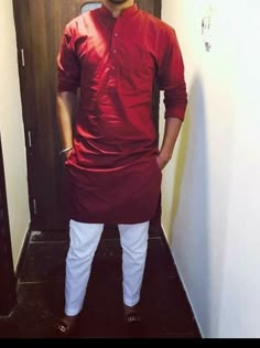 Punjabi Kurta Pajama Men, Punjabi Kurta, Kpop Fashion Men, Best Casual Shirts, Wedding Dresses Men Indian