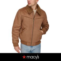 in stock Men's Coats & Jackets, Levis Men, Outerwear Coats, Mens Bottom, Light Brown, Levi's, Faux Fur, Bomber Jacket, Coats Jackets