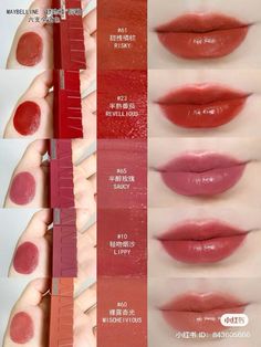 maybelline super stay vinyl ink shades 61 risky 23 revellious 65 saucy 10 lippy 60 mischievous Maybelline Vinyl Ink Lippy, Maybelline Vinyl Ink Swatches, Super Stay Maybelline