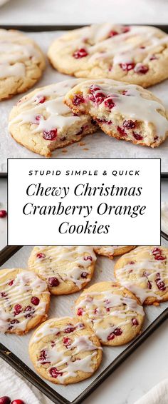 Image for Chewy Christmas Cranberry Orange Cookies Cranberry Orange Cookies, Christmas Cranberry, Cranberry Dessert, Ricotta Cookies, Cookie Platter, Orange Cookies, Holiday Cookie Exchange, Christmas Baking Recipes, Gluten Free Christmas