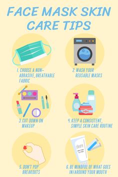 Maskne (Face Mask acne) is the talk of the town amidst Coronavirus. Lots of us are breaking out under our face masks due to excessively oily skin, friction from the mask itself, and also the stress that comes with a pandemic. There's a variety of ways to limit breakouts while wearing a face mask: keep your skin care routine simple, don't change up products, wash your mask, and limit makeup usage, to name a few. Click through for more tips on caring for your skin under your mask. When To Use Face Mask In Skin Care Routine, Face Mask Order, When To Apply Face Mask, Face Mask Tips Skincare, What Order To Apply Skincare With Face Mask, Skin Care Routine Simple, Face Mask Acne, Face Mask Skincare, Natural Skincare Packaging