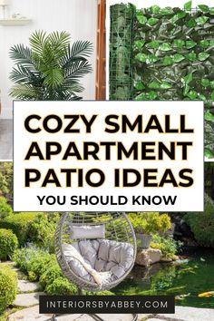 7 Cozy Small Apartment Patio and Privacy Ideas You Should Know Renter Friendly Patio, Cozy Small Apartment, Privacy Ideas, Apartment Decorating Ideas, Patio Inspiration, Cozy Boho