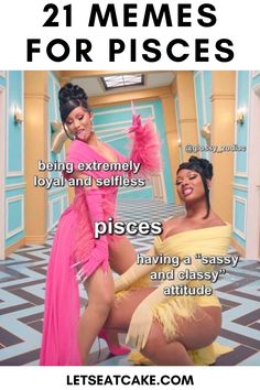 two women in dresses with the caption saying, 21 memes for pics