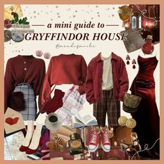 Hogwarts Outfits Gryffindor, Artsy Style Outfits, Ravenclaw Gryffindor, Hufflepuff Slytherin, Gryffindor House, Fancy Shirt