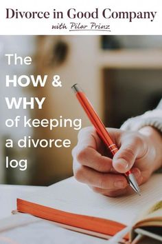 Keeping a log of the things that happen post-separation is really important. Here’s the what, the how, and the why to write things down. Divorce Advice Kids, Divorce Advice Woman, Post Separation, Preparing For Divorce, Coping With Divorce, Divorce Counseling, Getting A Divorce, Separation And Divorce, Divorce Court