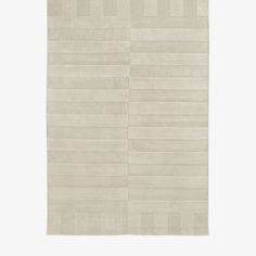 a white rug with squares on it