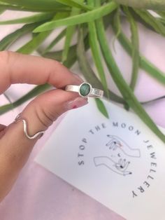 Emerald crystal set in a handcrafted sterling silver ring, on a 3mm hammered thick ring band. Size R 1/2. 925 sterling silver.  This piece is made to a specific size so please check this before ordering. Sizes cannot be changed. 🌙 All orders come packed in a re-usable gift pouch.  To see how your rings are made, take a look at my Instagram: @stopthemoon_ Usable Gifts, Emerald Crystal, Thick Ring, Crystal Set, Moon Jewelry, Crystal Ring, Gift Pouch, Ring Band, Crystal Rings