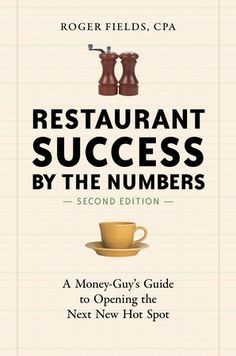 the cover of restaurant success by the numbers, with two coffee cups and saucers