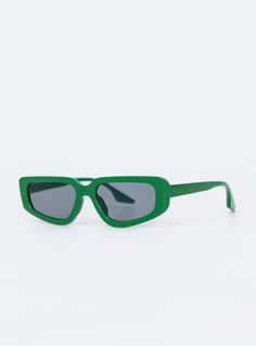 Sunglasses   70% PC 30% AC  UV 400  Slim frame   Black tinted lenses   Length: 15cm / 5.9"    Height: 4cm / 1.5" Slim Frame, Sunglasses Online, Sunglasses Shop, A Frame, Princess Polly, Lenses, Sunglasses, Frame, Green