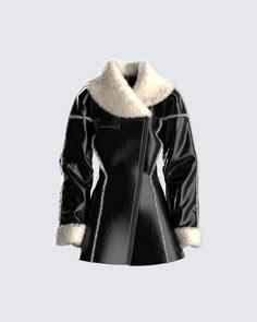 Autumn Wardrobe 2024, Winter Fits Black Women, New York Clothes, Leather Dress Coat, Leather One Piece, Coat Aesthetic, Coats For Winter, Luxury Coat, Fall Coats