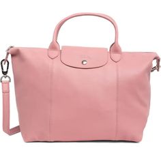 Nwt Longchamp Le Pliage Cuir Medium Leather Satchel Crossbody Style # L1515737a80 Color: Blush Pink /Silver 100% Authentic Guaranteed! Bought From Upscale Us Department Store! New With Tags Attached, Never Been Used, Comes With Dust Bag! Lambskin Leather Zip Top And Snap Flap Closure Approximately 12.5" (Bottom) X 11" H X 6.75" D Detachable (Original Style, Longer) Shoulder Strap Interior Zip And Slip Pockets Note: Longchamp Cuir May Be Made In France, China, Morocco, Romania Or Mauritius! Check Longchamp Leather, Accessories Business, Longchamp Bags, Satchel Tote Bag, Leather Satchel Bag, Color Blush, Iconic Style, Chain Crossbody Bag, Large Shoulder Bags