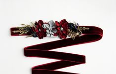 "Burgundy floral belt Marsala belt Marsala sash Burgundy flower belt Dark red flower sash Navy blue flower belt Belt for dress Bridal belt NOTICE! All orders are make at a time as the orders come. If you have a wedding soon, or you need an order for a specific date.Please contact me before place an order.For specification of time of delivery. To avoid difficult situations A beautiful hand made marsala velvet belt with artifical flowers and artifical greens. Velor ribbon is also available in othe Elegant Sashes With Handmade Flowers For Party, Elegant Handmade Flower Sashes For Party, Velvet Ribbon Wedding, Burgundy Wedding Dress, Navy And Burgundy Wedding, Belt For Dress, Embroidery Belt, Floral Belt, Velvet Belt