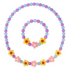 PRICES MAY VARY. High quality material - all accessories made of quality plastic and resin, non-toxic and safe Super cute colorful Flower design, including 1pcs Flower necklace, 1pcs Flower bracelet, matched style suitable for different dress up. The length of toddler necklace is 44cm/ 17" and bracelet is approx. 16 cm/ 6.3 inch; These little girls jewelry with good elastic fits most girls; Each bracelet has a matching necklace that can better achieve the effect you want This Dress Up Jewelry Se Flower Beads Necklace, Chunky Costume, Toddler Necklace, Braided Bracelet Diy, Cute Flower, Flower Beads, Accessories Jewelry Necklace, Cute Necklace, Flower Jewelry