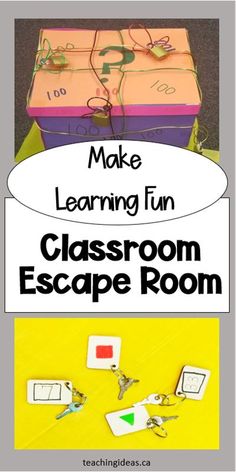 the classroom escape room is filled with activities for making learning fun