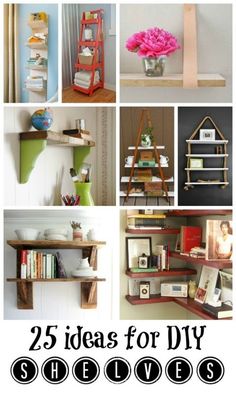 25 diy shelving ideas for small spaces that are easy to make and cheap