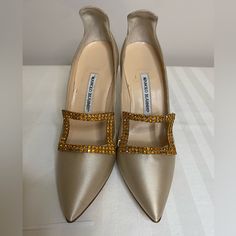 Famous Elegant Italian Branded Woman Shoes, Never Worn, No Smell, Stain Or Tear, Excellent Condition. Pls Bring Me An Offer! No Direct Emails Or Calls. Luxury Bedazzled Heels For Formal Occasions, Elegant Bedazzled Closed Toe Heels, Bedazzled Closed Toe Heels For Formal Occasions, Formal Closed Toe Embellished Heels, Designer Embellished Almond Toe Heels, Designer Rhinestone Heels For Wedding, Designer Wedding Heels With Rhinestones, Shoes Manolo Blahnik, Manolo Blahnik Shoes