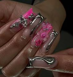 I Love Me Nails, Hard Nails, Colored Acrylic Nails, Simple Acrylic Nails, Dope Nail Designs, Short Square Acrylic Nails, Pretty Gel Nails, Really Cute Nails, I Love Me