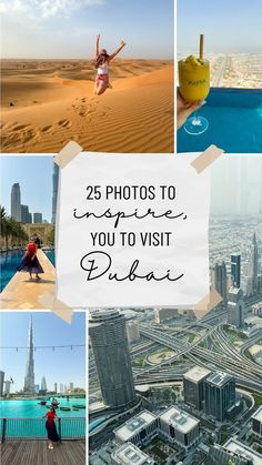 Looking for photos to inspire you to visit Dubai? Let stunning images of the iconic Burj Khalifa, luxurious resorts and golden desert landscapes ignite your wanderlust. From the modern architecture of Downtown Dubai to the traditional markets of Old Dubai, this city offers a perfect mix of old and new. Whether it's shopping, adventure or stunning views, these photos will make you want to experience the magic of Dubai for yourself!