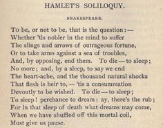 an old book with some writing on it's page and the words hamlet's sol