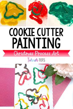 If you're all about your preschoolers, pre-k students, and kindergarteners exploring process art, then this simple cookie cutter painting is for you. This Christmas art project easy to set up in your classroom or at home. Click to see this plus more Christmas art activities for preschoolers. Christmas Craft Activities For Toddlers, Christmas Cookie Crafts For Toddlers, Holiday Art Projects For Preschoolers, Christmas Theme Preschool Lesson Plans, Christmas Theme Crafts Preschool, Diy Preschool Christmas Crafts, Pre K Holiday Activities, Holiday Art For Preschoolers, Christmas In July Art For Toddlers