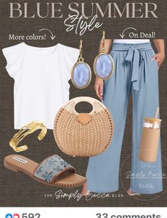 Beach Chic Outfit Wedding Guest, Beach Chic Outfit, Look Hippie Chic, Look Boho Chic, Look Jean, Jeans Outfit Summer, Outfit Wedding, Outfit Wedding Guest, Beach Chic