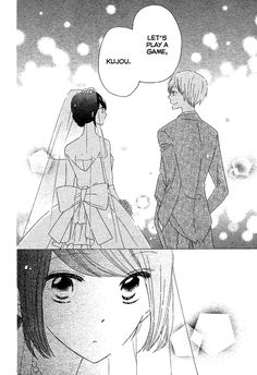 an anime scene with two people looking at each other and one is wearing a veil