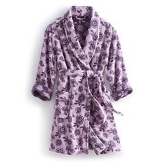 Experience the epitome of comfort and relaxation with our Terry Robe - the perfect way to unwind after a long day or start your morning in style. Whether you're curling up with a book, enjoying your morning coffee or pampering yourself with a spa day at home, our robe provides the ultimate comfort experience. Vera Bradley Robe in Bubbly Flowers Lavender Frost Purple 2XL/3XL Flowers Lavender, Terry Robe, Fleece Patterns, Backpack Lunch Bag, Spa Day At Home, Duffel Bag Backpack, Medium Purple, Toiletry Bag Travel, Long Day