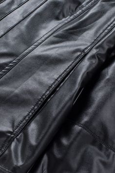 Introducing the Black Faux Leather Moto Jacket. the perfect addition to your wardrobe.This stylish jacket is made from a blend of 55% polyester and 45% PU. making it both durable and comfortable.The classic moto design features a zip-up front. two side pockets. and a stand-up collar for a timeless look.The black faux leather fabric is sleek and sophisticated. making it the perfect jacket for any occasion.Whether you¡¯re heading to the office or out for a night on the town. this jacket will keep Faux Leather Biker Jacket, Swimwear High Waisted, Jackets Women, Faux Leather Moto Jacket, Stylish Jackets, Faux Leather Fabric, Leather Biker Jacket, Leather Moto, Swimwear Cover Ups