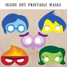 printable masks with the words inside out