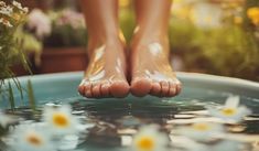 11 Soothing Foot Soak Recipes (DIY). Ideas to Pamper Your Feet at Home! | Oh Mighty Health Salve Recipes, Essential Oils Herbs, Holistic Approach, Spa Day, Face Products Skincare, Apothecary