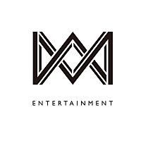 the logo for an entertainment company, consisting of two intersecting lines and letters that appear to be intertwined