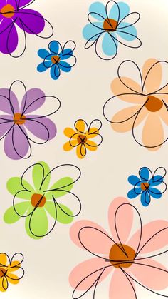 an image of colorful flowers on a white background