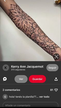 a person with a tattoo on their arm