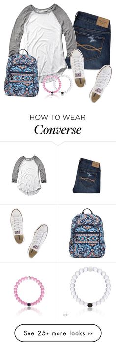 "If only I knew from the beginning it was you" by keileeen on Polyvore featuring Abercrombie & Fitch, Converse and Vera Bradley How To Wear Converse, Converse Outfits, Random Outfits, Outfits With Converse, Shoes Outlet, Inspiration Mode