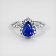 Custom designed 1.91 Ct. Pear Blue Sapphire Ring set in Platinum 950. Purchase as designed or customize by selecting another sapphire or setting of your choosing. Pear Sapphire Ring, Blue Sapphire Ring, Blue Sapphire Rings, Sapphire Jewelry, Ring Set, Ring Sets, Blue Sapphire, Sapphire Ring, Pear