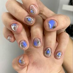 #nails #nailsofinstagram #nailart Short Funky Nail Designs, Funky Short Nails, Gel Nail Art Designs, Short Nails Art, Nails Only