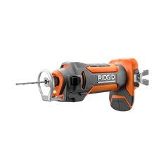 an orange and gray cordless drill is on a white background with the word ridd